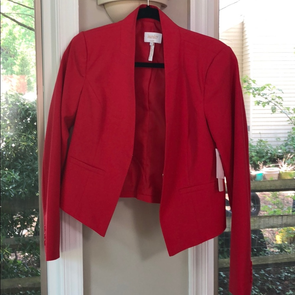 Laundry cropped blazer brand new with tags !
